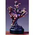 Champion Bull Rider Award. 13"h x 8-1/2"w. Copper Finish Resin.